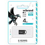 Флеш-накопичувач Wibrand USB 2.0 Hawk 4Gb Black (WI2.0/HA4M1B), фото 3