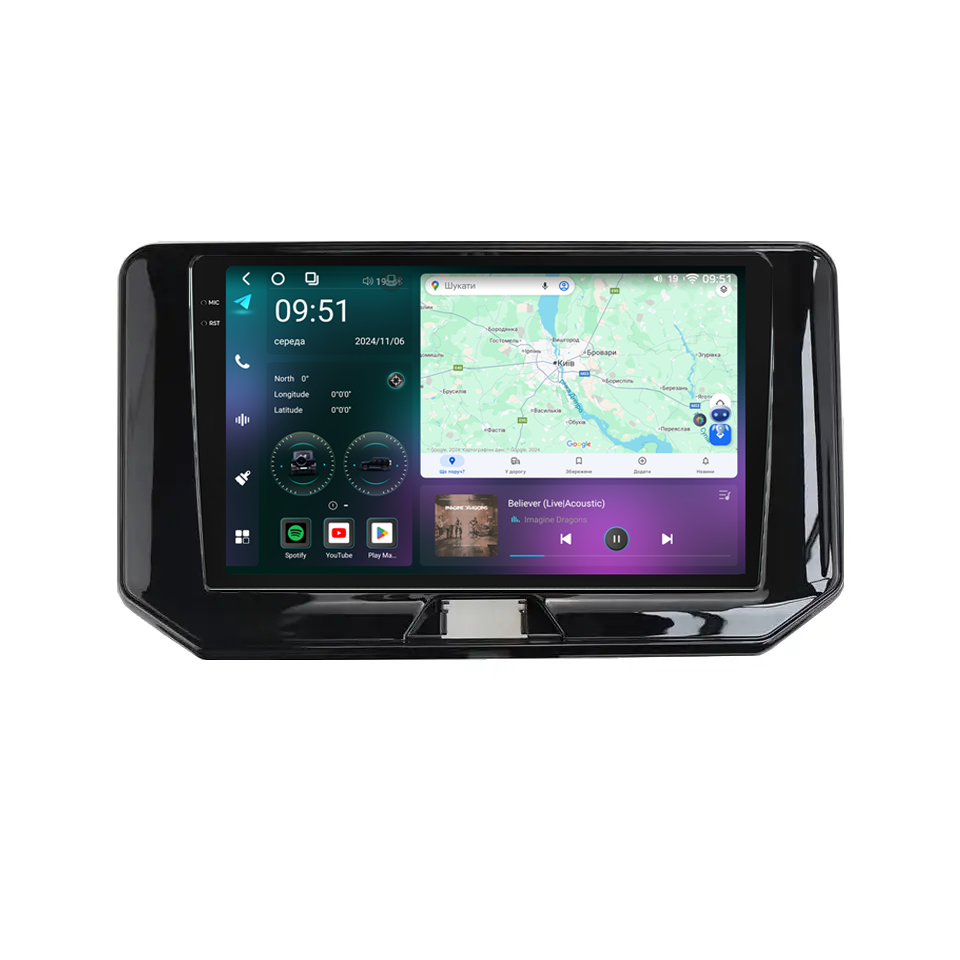 Штатна магнітола Mekede M7 Plus Toyota Venza (2021) CarPlay QleD, фото 1