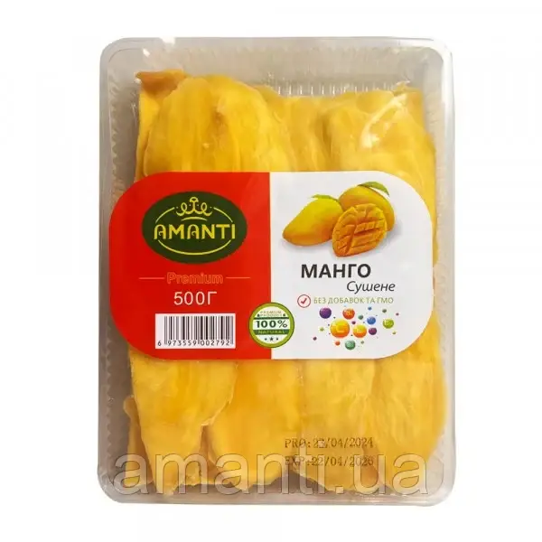 Манго натуральне сушене Amanti 250г, фото 1
