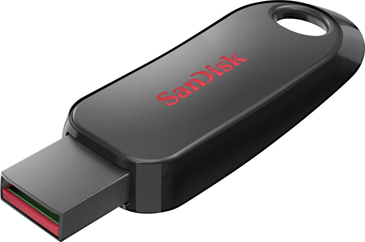 Flash SanDisk USB 2.0 Cruzer Snap 64Gb Black (SDCZ62-064G-G35)