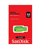 Флеш-накопичувач SanDisk USB 2.0 Cruzer Blade 64Gb Green (SDCZ50C-064G-B35GE), фото 3