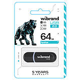Флеш-накопичувач Wibrand USB 2.0 Panther 64Gb Black (WI2.0/PA64P2B), фото 3