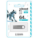 Флеш-накопичувач Wibrand USB 2.0 Puma 64Gb Silver (WI2.0/PU64U1S), фото 3