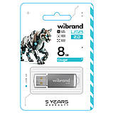 Флеш-накопичувач Wibrand USB 2.0 Cougar 8Gb Silver (WI2.0/CU8P1S), фото 3