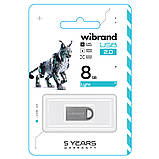 Флеш-накопичувач Wibrand USB 2.0 Lynx 8Gb Silver (WI2.0/LY8M2S), фото 3