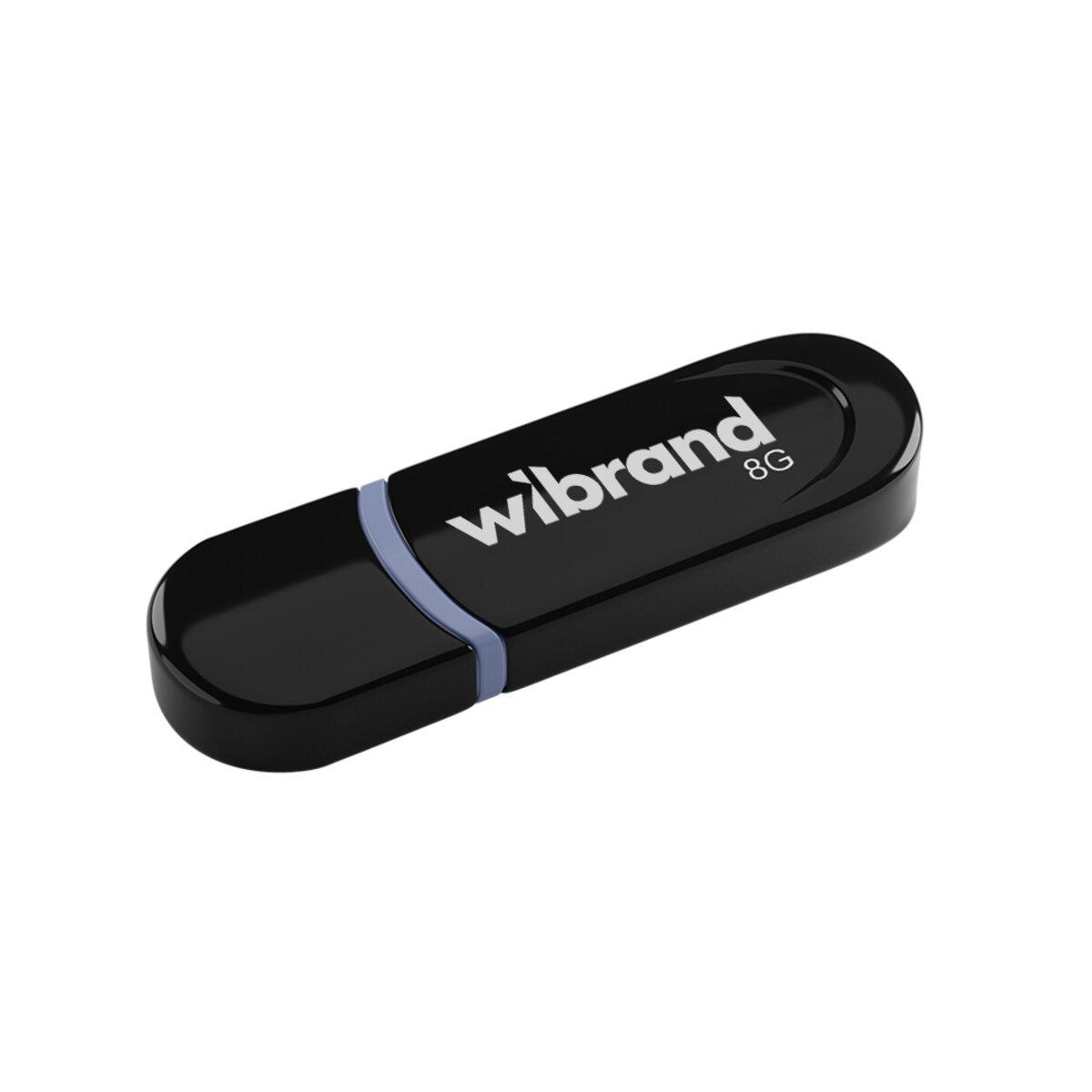 Флеш-накопичувач Wibrand USB 2.0 Panther 8Gb Black (WI2.0/PA8P2B)