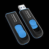 Flash A-DATA USB 3.2 UV 128 512Gb Black/Blue (AUV128-512G-RBE), фото 3