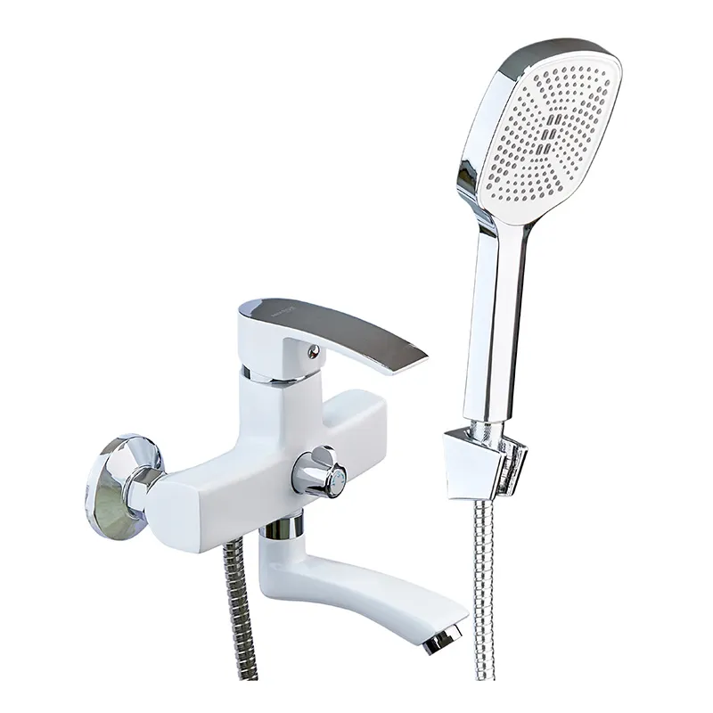 Змішувач для ванної Mixxus Magnum 009 (Euro) White-Chrome (MI6203)