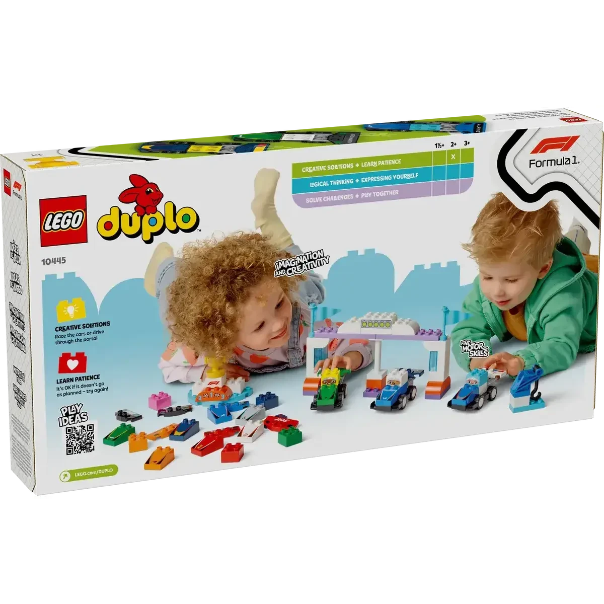 Конструктор LEGO DUPLO Town Автомобілі для перегонів і пілоти команд Формули-1, фото 1