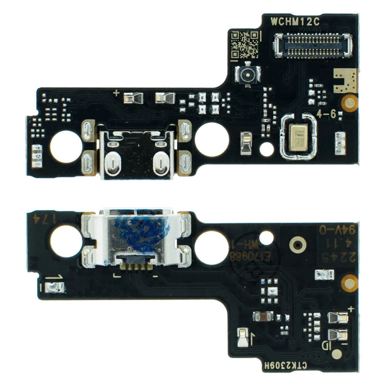 Роз'єм зарядки для Xiaomi Redmi 12C/ Poco C55 на платі з mic. і компонентами, фото 1