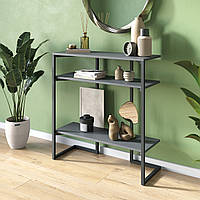 Стелаж в стилі лофт для дому на 3 полички з металу та ЛДСП