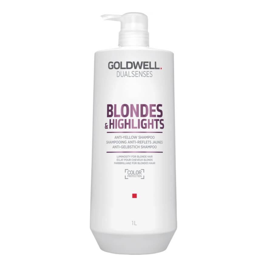 Goldwell Шампунь DSN Blondes&Highlights проти жовтизни для освітленого волосся, 1 л, фото 1