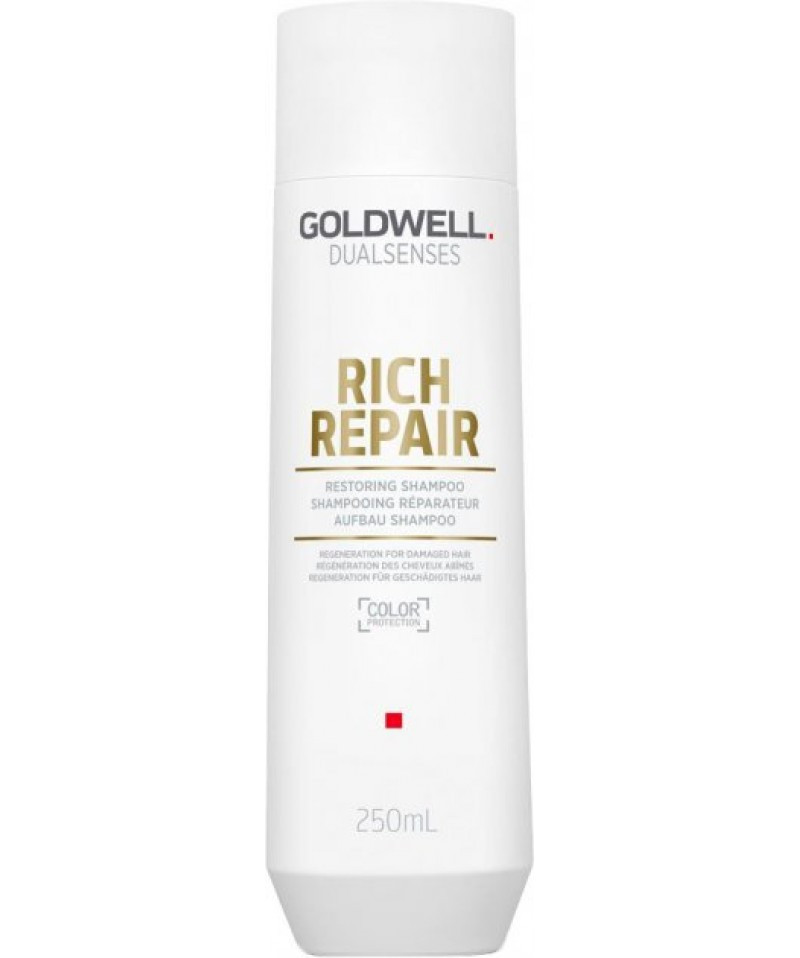 Goldwell Шампунь DSN Rich Repair для сухого та пошкодженого волосся, 250 мл, фото 1