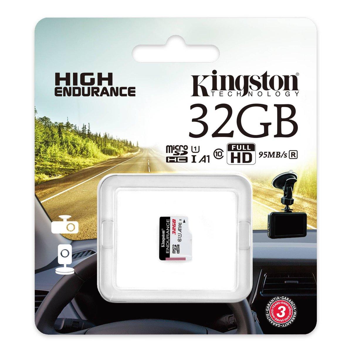 MicroSDHC (UHS-1 U1) Kingston Endurance 32Gb class 10 А1 (R95MB/s, W30MB/s) (SDCE/32GB)