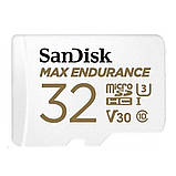 Карта пам'яті microSDHC (UHS-1 U3) SanDisk Max Endurance 32Gb class 10 V30 (100Mb/s) (adapterSD) (SDSQQVR-032G-GN6IA), фото 4