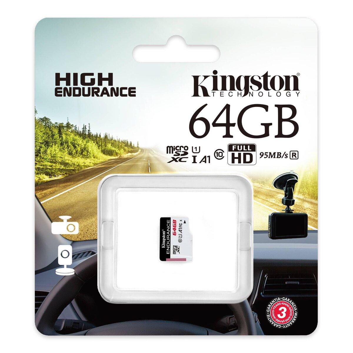 Карта пам'яті microSDXC (UHS-1 U1) Kingston Endurance 64Gb class 10 А1 (R95MB/s, W30MB/s) (SDCE/64GB)