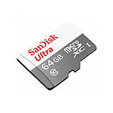 MicroSDXC (UHS-1) SanDisk Ultra 64Gb class 10 A1 (100Mb/s) (SDSQUNR-064G-GN3MN), фото 3
