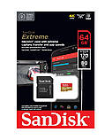 Карта пам'яті microSDXC (UHS-1 U3) SanDisk Extreme A2 64Gb class 10 V30 (R170MB/s,W80MB/s) (adapter SD) (SDSQXAH-064G-GN6MA), фото 4