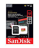 MicroSDXC (UHS-1 U3) SanDisk Extreme A2 256Gb class 10 V30 (R190MB/s,W130MB/s) (adapter SD) (SDSQXAV-256G-GN6MA), фото 4