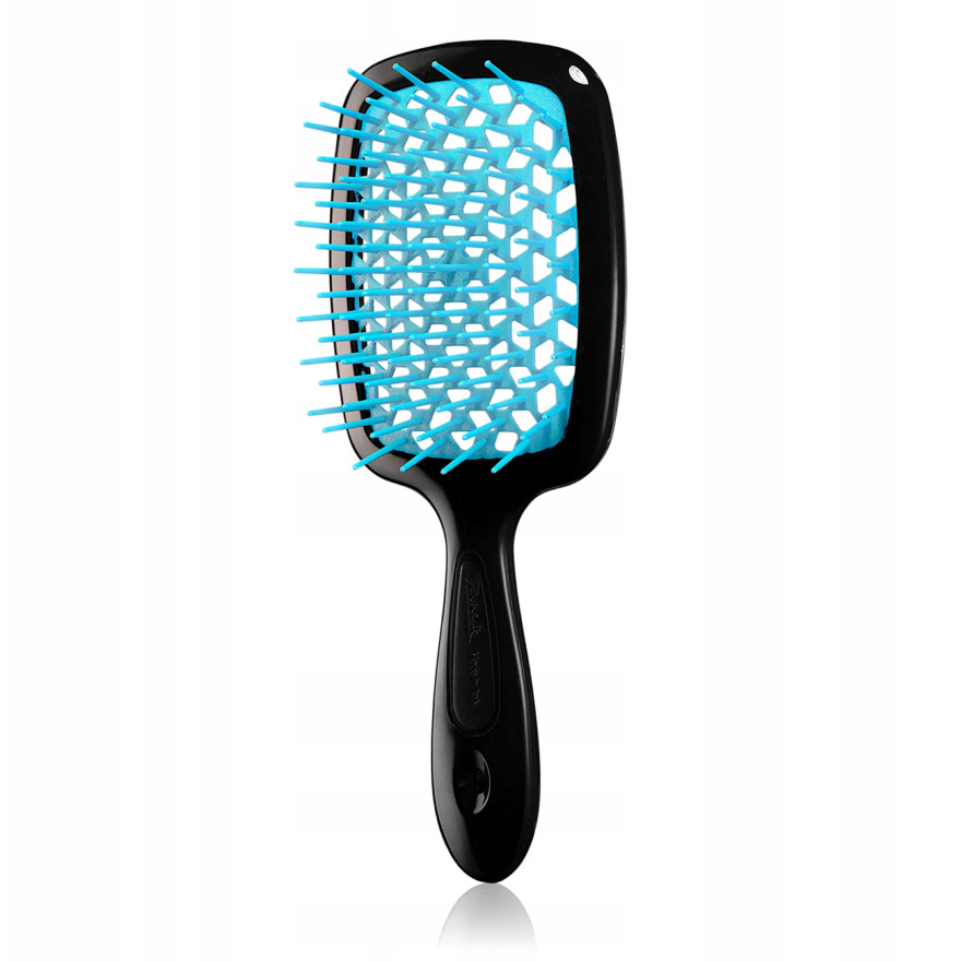 Janeke Superbrush SMALL чорний із блакитним, фото 1