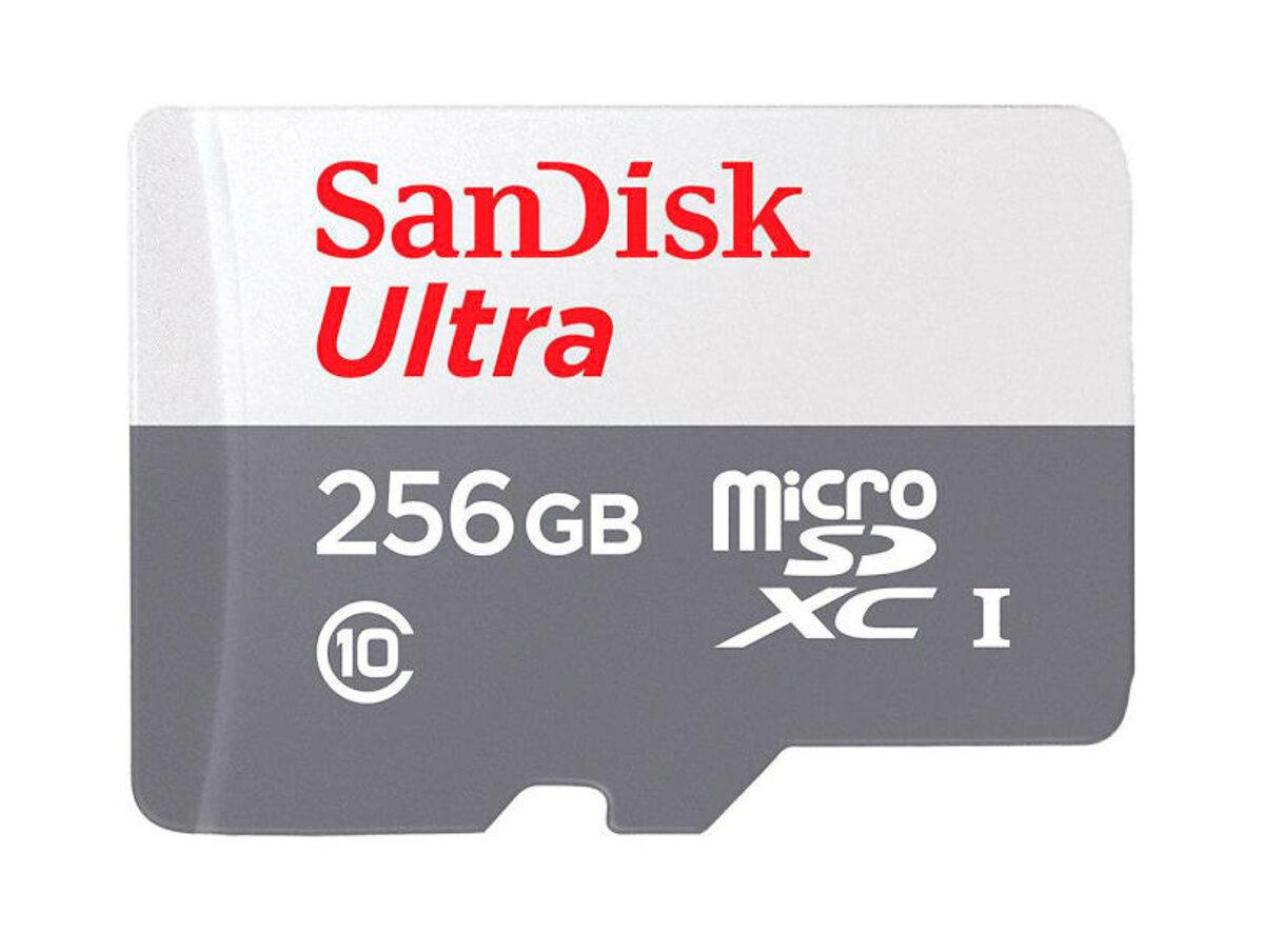 MicroSDXC (UHS-1) SanDisk Ultra 256Gb class 10 A1 (100Mb/s) (SDSQUNR-256G-GN3MN)