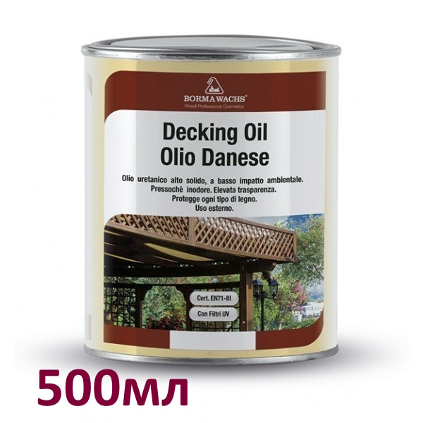 Датське (палубне) масло DECKING OIL (danish oil) Borma прозоре 0,5л (розлив)
