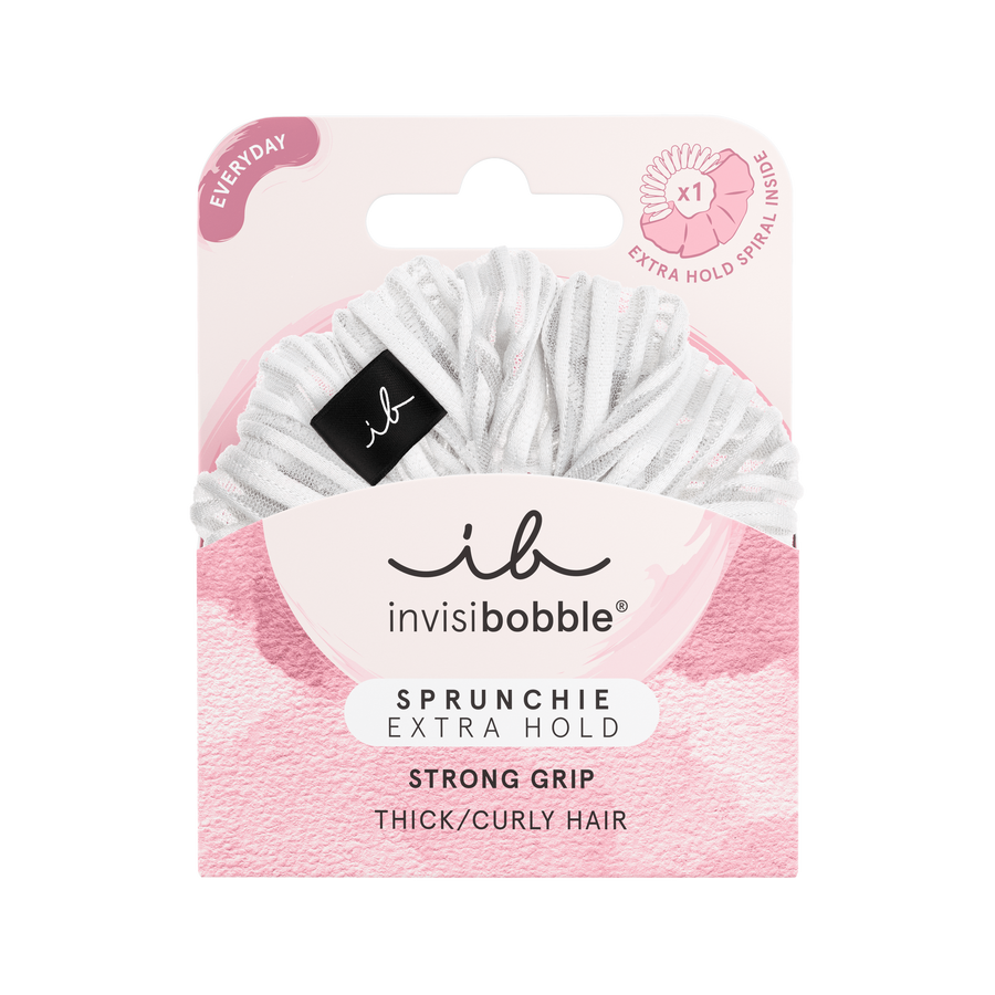 Гумка-браслет для волосся invisibobble SPRUNCHIE EXTRA HOLD Pure White, фото 1