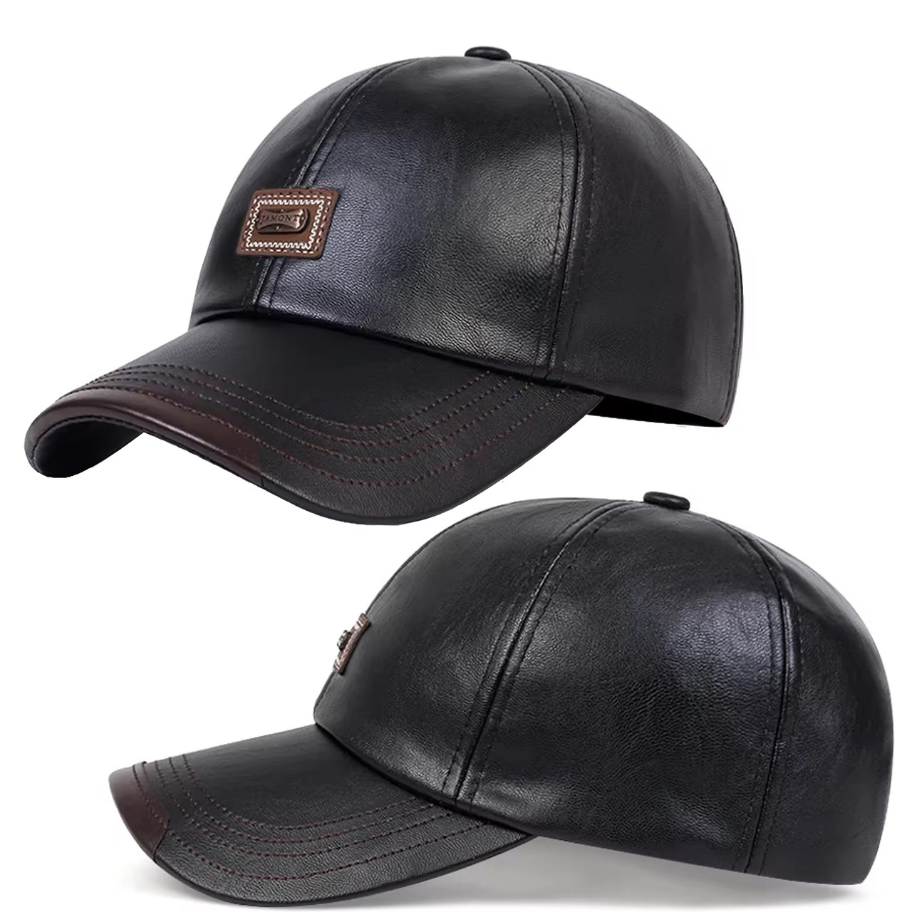 Шкіряна бейсболка, фото 1