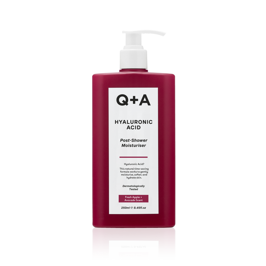 Засіб для інтенсивного зволоження вологої шкіри Q+A Hyaluronic Acid Post-Shower Moisturiser 250ml, фото 1