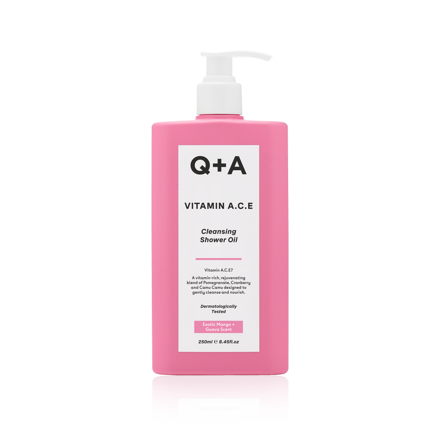 Вітамінізована олія для душу Q+A Vitamin A.C.E Cleansing Shower Oil 250ml, фото 1