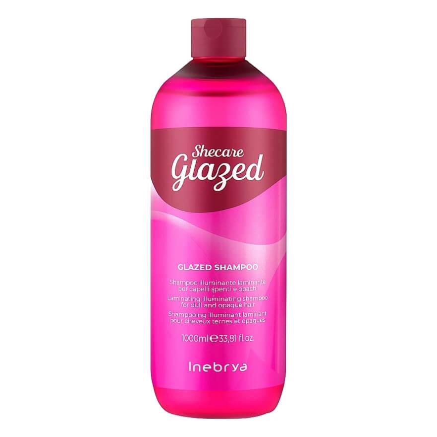 Шампунь для блиску волосся з ефектом глазурування Inebrya Sheсare Glazed Shampoo, 1000 ml, фото 1