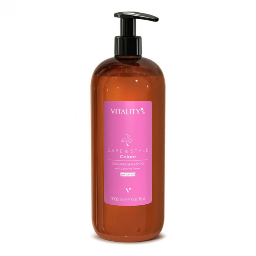 Vitality's Chroma Shampoo C&S Colore Шампунь для фарбованого волосся 1000 ml, фото 1