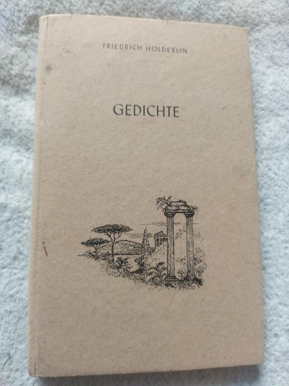 Friedrich holderlin Gedichte Вірші Фрідріха Гельдерліна 1950 рік німецькою мовою