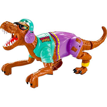 Динозавр на радіокеруванні (на батарейках, звук, підсвічування, мелодії, пульт 2.4 Гц, парогенератор) 3731-1 AD