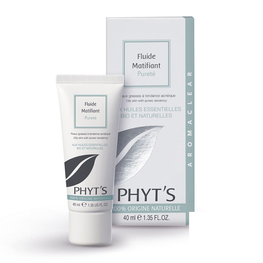 PHYT'S Fluide Matifiant Pureté Флюїд Очищення для молодої шкіри 4-в-1 : збалансовує, усуває недоліки, матує та
