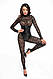 Комбинезон Noir Handmade F299 Enigma, XL, кружево, длинный рукав, имитация корсета, доступ royalstyle - фото 1 - id-p2830626502