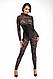 Комбинезон Noir Handmade F299 Enigma, XL, кружево, длинный рукав, имитация корсета, доступ royalstyle - фото 4 - id-p2830626502