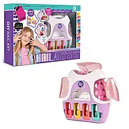 Дитячий набір для манікюру (апарат для манікюру, підсвічування, пінцет, пилочка, пензлик, аксесуари) KSY 928, фото 3