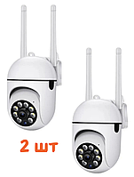 Wi fi Камера зовнішнього відеоспостереження вулична Вай Фай бездротова ip camera V360 Pro поворотна 2 шт