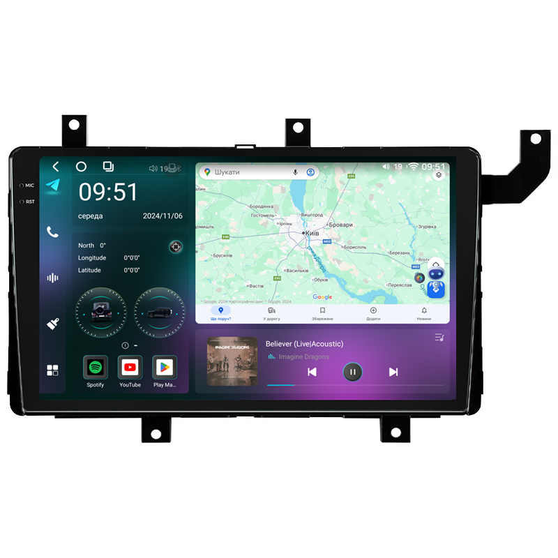 Штатная магнитола Mekede M7 Plus Toyota Tacoma (2015-2021) CarPlay QleD, фото 1