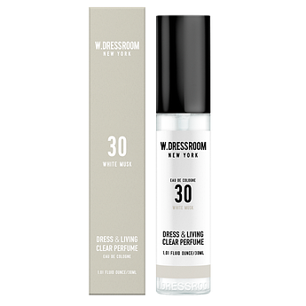 Парфумований спрей для одягу та дому W.Dressroom Dress & Living Clear Perfume No.30 White Musk 30 мл.