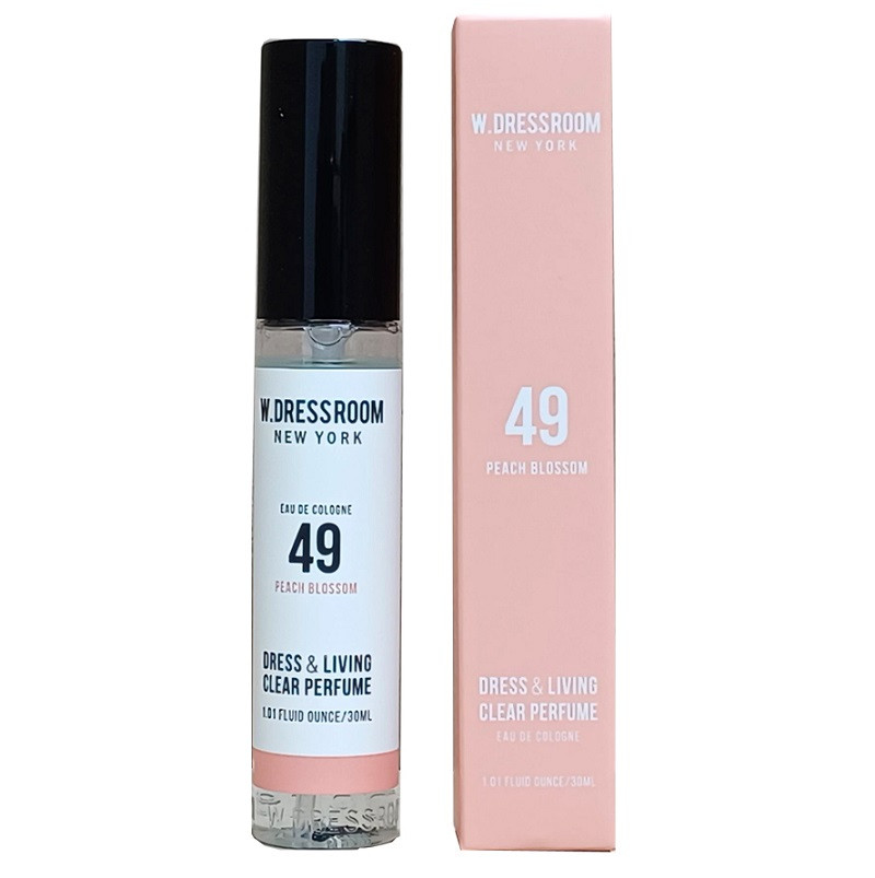 Парфумований спрей для одягу та дому W.Dressroom Dress & Living Clear Perfume No.49 Peach Blossom 30 мл.