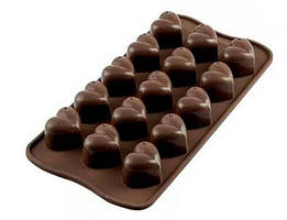 SCG01 Форма силіконова для шоколаду "сердечко" 30х22х25 мм "Silikomart"