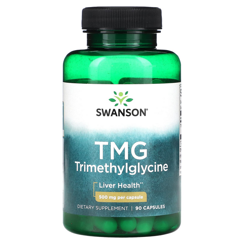 ТМГ Триметилгліцин/TMG Trimethylglycine, 500 mg, 90 Capsules
