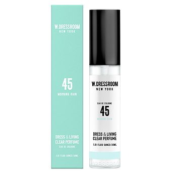Парфумований спрей для одягу та дому W.Dressroom Dress & Living Clear Perfume No.45 Morning rain 30 мл.