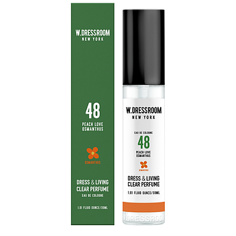 Парфумований спрей для одягу та дому W.Dressroom Dress & Living Clear No.48 Peach Love OsmanThus 30 мл.