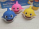 Набір для ванни дитячий Nickelodeon Baby Shark (Шампунь-кондиціонер, піна, 3 іграшки), фото 3