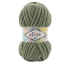 Пряжа Alize Softy MEGA Алізе Софті Мега, №3 хакі