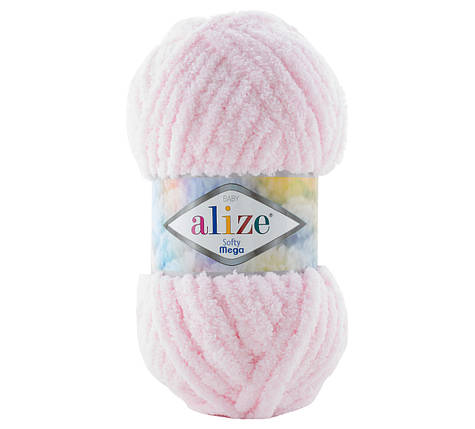Пряжа Alize Softy MEGA Алізе Софті Мега, №31 рожевий зефір, фото 1