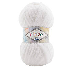 Пряжа Alize Softy MEGA Алізе Софті Мега, №55 білий